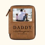 Portefeuille de Passeport Personnalisé avec Photo et Noms des Enfants Accessoire en Cuir pour Voyage Cadeau Fête des Pères pour Papa