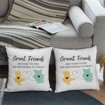 Personalisierte Long Distance State Map werfen Kissenbezug mit Namen und Text Housewarming Graduation Geschenk für Freund