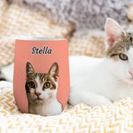 Personalized Pet Portrait Oil Painting Style 12oz Wine Tumbler with Name Birthday Gift for Dog Cat Pet Lovers