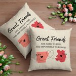 Personalisierte Long Distance State Map werfen Kissenbezug mit Namen und Text Housewarming Graduation Geschenk für Freund