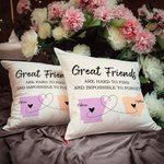Personalisierte Long Distance State Map werfen Kissenbezug mit Namen und Text Housewarming Graduation Geschenk für Freund