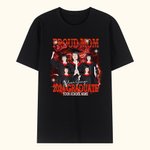 T-shirt 2024 Retro Personnalisé avec Nom et Photos Cadeau de Fin d'Études Graduation pour les Diplômés