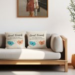 Personalisierte Long Distance State Map werfen Kissenbezug mit Namen und Text Housewarming Graduation Geschenk für Freund