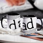 Personalised Repeating 2-7 Names Ceramic 11oz Mug Birthday Father's Day Gift for Family Father