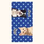 Serviette de Plage Personnalisée avec Photo d'Animal Super Absorbante Séchage Rapide Cadeau Anniversaire pour Propriétaires d'Animal de Compagnie