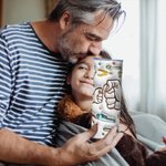 Henkilökohtainen Cool Dad Fist Bump 3D Effect 20oz Skinny Tumbler 1-6 Kid nimet Happy isänpäivä lahja isälle isoisä isoisä