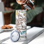 Henkilökohtainen Cool Dad Fist Bump 3D Effect 20oz Skinny Tumbler 1-6 Kid nimet Happy isänpäivä lahja isälle isoisä isoisä