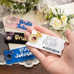 Henkilökohtainen akryyli 3D Glitter Ring Tulevaisuuden rouva nimilevy Tag Topper for Stanley Tumbler Accessory Häät vuosipäivä lahja vaimo Fiancee Morsian