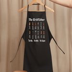 Personalized The GrillFather Waterproof Apron with 1-14 Kid Names Father's Day Gift for Dad Grandpa Cooking Lover