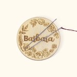 Personalized Magnetic Flower Needle Holder with Engraved Name Birthday Anniversary Gift for Sewing Lovers