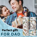 Henkilökohtainen Cool Dad Fist Bump 3D Effect 20oz Skinny Tumbler 1-6 Kid nimet Happy isänpäivä lahja isälle isoisä isoisä