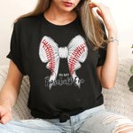 Personalisierte Coquette Bogen Volleyball Basketball 100% Baumwolle Kind Erwachsene T-Shirt mit Namen Geburtstag Party Geschenk für Sportliebhaber Fam