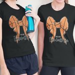 Personalisierte Coquette Bogen Volleyball Basketball 100% Baumwolle Kind Erwachsene T-Shirt mit Namen Geburtstag Party Geschenk für Sportliebhaber Fam