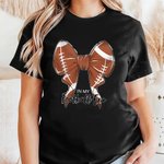 Personalisierte Coquette Bogen Volleyball Basketball 100% Baumwolle Kind Erwachsene T-Shirt mit Namen Geburtstag Party Geschenk für Sportliebhaber Fam