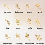 Personalised Silicone Water Bottle Holder with Strap and Birth Flower Initial Charm Fits for 8-40oz Stanley Tumbler Birthday Gift for Family Friend