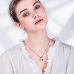 Henkilökohtainen kaiverrettu Pet Photo & Paw Ashes kaulakoru Free Funnel Kit ja Bag Memorial Keepsake lahja Dog Cat Pet Loversille