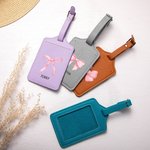 Personalisierte Multicolor PU Leder Coquette Bogen Passport Cover Gepäckanhänger Set mit Namen Jahrestag Geburtstag Geschenk für Sie