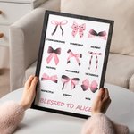 Gepersonaliseerde Gezegend Voor Nana Coquette Strik Houten Plaquette met Bijbeltekst Verjaardag Christelijk Religieus Cadeau voor Haar