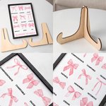 Gepersonaliseerde Gezegend Voor Nana Coquette Strik Houten Plaquette met Bijbeltekst Verjaardag Christelijk Religieus Cadeau voor Haar