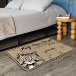 Personalised Keep Door Closed 1-6 Pet Images Floor Mat Door Mat with Name Housewarming Anniversary Gift for Pet Lover