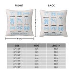 Personalisierte Coquette Bogen karitative gesegnete Worte der Bibel werfen Kissenbezug mit Namen christlichen Geburtstag Geschenk für Familie