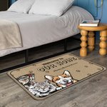 Personalized Welcome to Our Home 1-6 Pet Images Floor Mat with Name Housewarming Anniversary Gift for Pet Lover