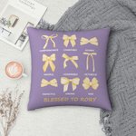 Personalisierte Coquette Bogen karitative gesegnete Worte der Bibel werfen Kissenbezug mit Namen christlichen Geburtstag Geschenk für Familie