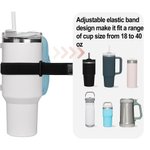 Henkilökohtainen vaaleanpunainen Coquette keula nimi vedenpitävä vesipullo pussi laukku säädettävä solki Stanley Cup tarvikkeet syntymäpäivälahja häne