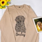 T-shirt Sweatshirt Personnalisé avec Photo et Nom Cadeau d'Anniversaire pour les Propriétaires d'Animaux de Compagnie