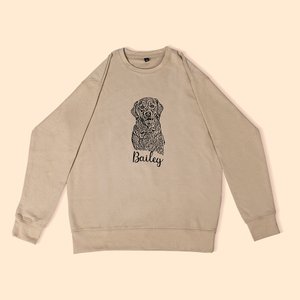 Personalizzato schizzo animale domestico ritratto foto T-shirt Felpa con cappuccio con nome regalo di compleanno per gli amanti degli animali domestic
