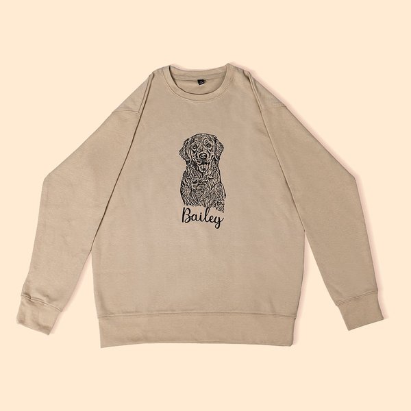 Dibujo Personalizado Retrato de Mascota Foto Camiseta Sudadera Sudadera con Capucha con Nombre Regalo de Cumpleaños para los Amantes de las Mascotas D