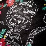 Personalized Floral Strong Girl Grad Cap Topper with Name Class of 2025 Self Encouragement Graduation Gift for Graduates