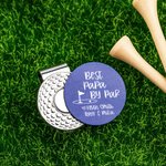 Personalizzato Best Grandpa Papa by Par Golf Ball Marker Magnetic Hat Clip con nome Regalo di compleanno per la festa del papà per gli appassionati di