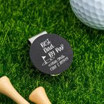Personalizzato Best Grandpa Papa by Par Golf Ball Marker Magnetic Hat Clip con nome Regalo di compleanno per la festa del papà per gli appassionati di