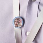 Insignia personalizada con foto y lazo rosa Coquette Set de 5 Regalo de cumpleaños para un amigo de la familia