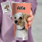 Personalisierte Multi-Color-Ölmalerei Haustier Porträt 30oz Becher mit Namen und Strohhalm Geburtstag Geschenk für Tierliebhaber