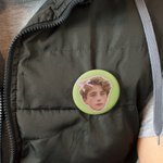 Insignia personalizada con foto y lazo rosa Coquette Set de 5 Regalo de cumpleaños para un amigo de la familia