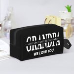 Henkilökohtainen suuri kapasiteetti WC Travel Bag 1-12 Kid nimet ja teksti Isänpäivä lahja miehille