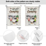 Henkilökohtainen Elämä on parempaa kun olet Camping Garden Flag Ystävänpäivä vuosipäivä lahja pariskunnalle