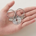 Personalized Engraved Gym Weight Plate Always Together Matching Keychain with Initials Charms Gift for Couple Best Friend Fitness Enthusiasts