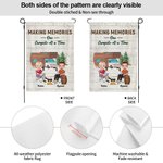 Henkilökohtainen Making Memories Yksi leirintäalue kerrallaan Garden Flag lahja pariskunnalle