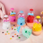 Personalisierte Lebensmittel-Grade bunte Krone Ball geformt manuelle Gashapon Candy Dispenser mit Namen Ostern Party Favors Geschenk für Kinder