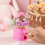 Personalisierte Lebensmittel-Grade bunte Krone Ball geformt manuelle Gashapon Candy Dispenser mit Namen Ostern Party Favors Geschenk für Kinder