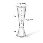 Personalized Stainless Steel Cocktail Jigger Measurements with Engraved Text Home Bartending Accessories Father's Day Gift for Alcohol Lover