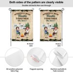 Henkilökohtainen Ilmeisesti olemme ongelmia yhdessä Kuka tiesi Puutarha lippu vuosipäivä Ystävänpäivä lahja pariskunnalle