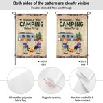 Henkilökohtainen aviomies ja vaimo Camping Partners for Life Garden lippu nimi lahja pari