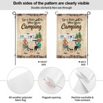 Bandera de jardín personalizada Life is Better When You're Camping Cumpleaños San Valentín Regalo para pareja