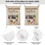 Henkilökohtainen Making Memories Yksi leirintäalue kerrallaan Puutarha lippu vuosipäivä lahjoja Camping parit