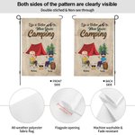 Henkilökohtainen elämä on parempaa kun olet Camping Garden Flag Ystävänpäivä lahja Camping pari