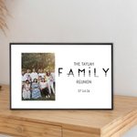 Personalized Family Reunion Photo Frame with Date Birthday Housewarming Gift for Family